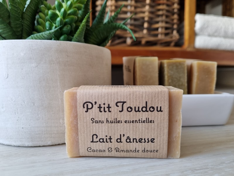La p'tite ferme de Mélie - savon au lait d'ânesse - Cacao & amande douce - P'tit Toudou - Batz-sur-mer
