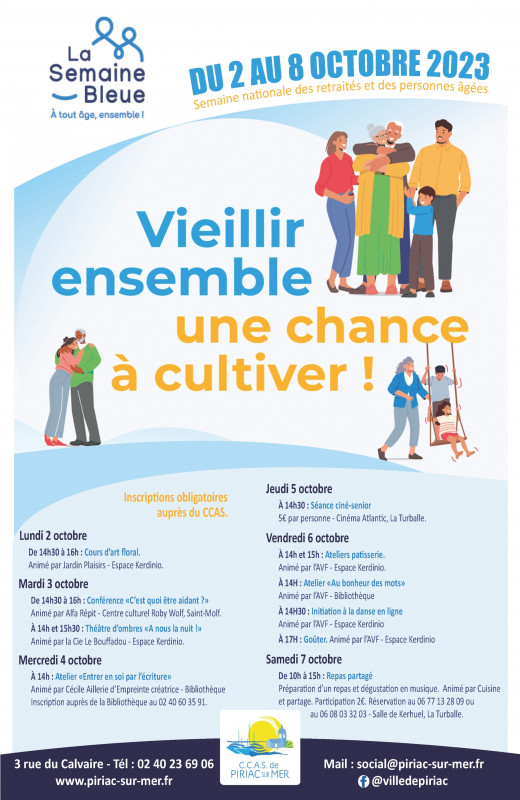 La semaine bleue 2023 - Mairie de Piriac sur Mer