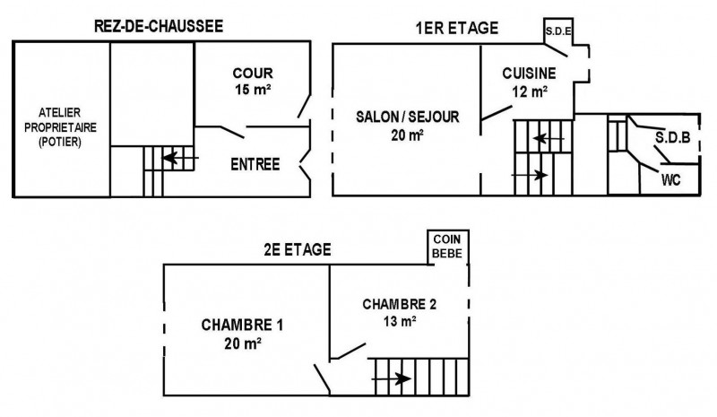 La Turballe - Maison 5 personnes - Le Garlahy M. JARNO - Plan maison