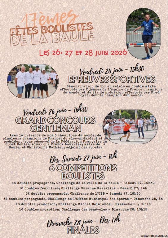 Les 17èmes fêtes boulistes de La Baule