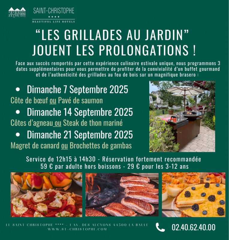 Les grillades au jardin-La Baule-saint-christophe