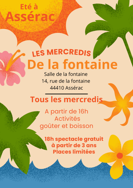 Les Mercredis de la Fontaine - Salle de la Fontaine - Assérac