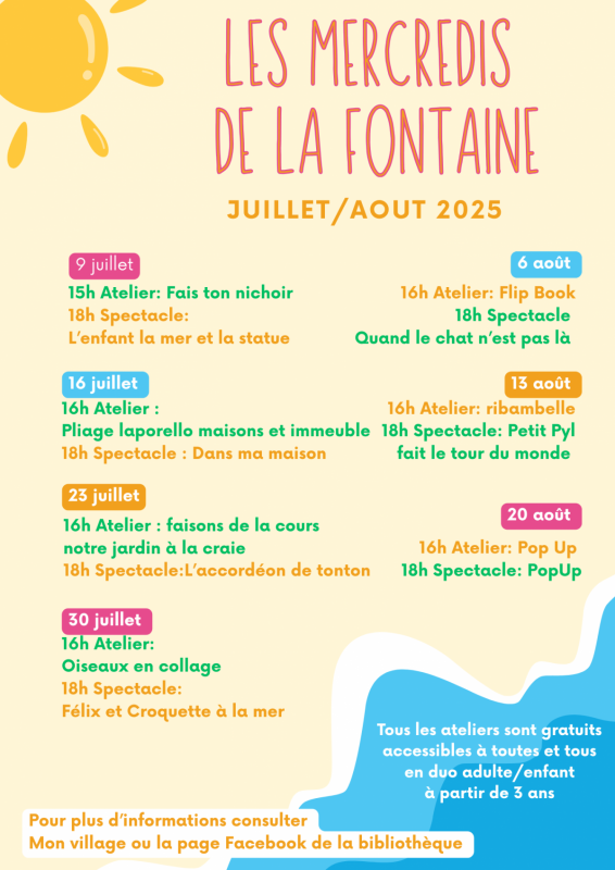 Les Mercredis de la Fontaine - Salle de la Fontaine - Assérac