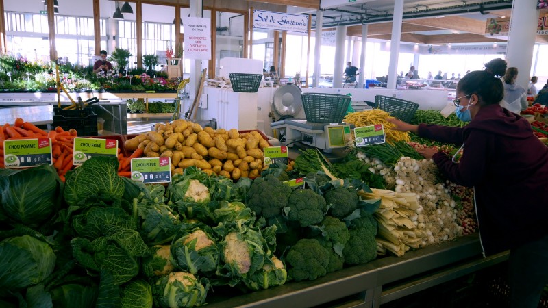 The market of  La Turballe