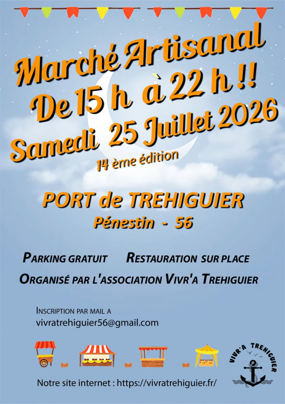 Marché artisanal nocturne - Port de Tréhiguier - Pénestin