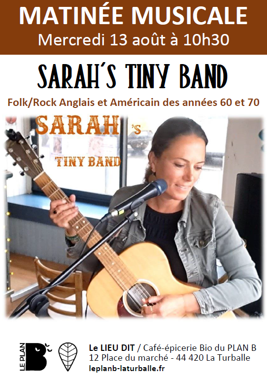 Matinée musicale Sarah's Tiny Band le Plan B - La Turballe