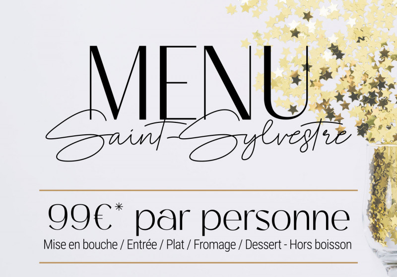 Menu de la Saint-Sylvestre au Vue Mer by Westotel - Le Pouliguen