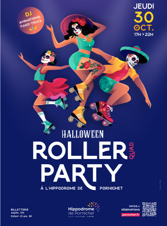 Pornichet  Hippodrome Halloween Roller Party 