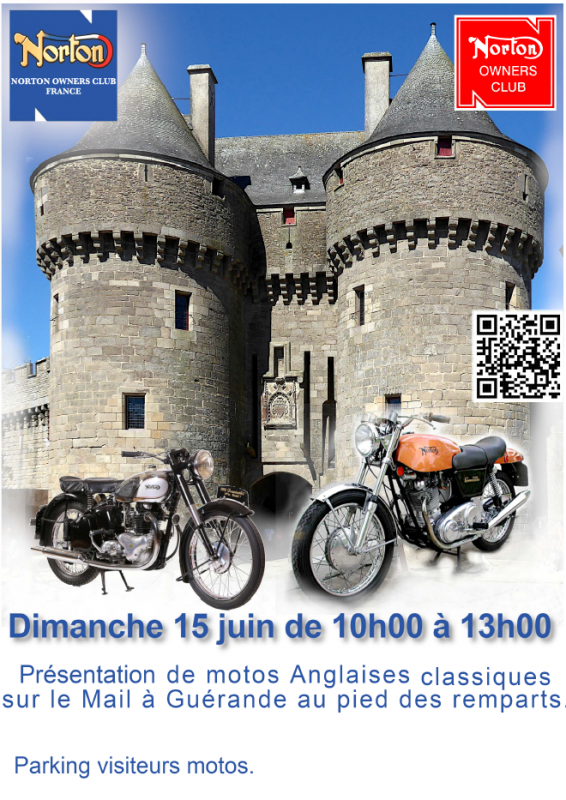 Présentation de motos anglaises classiques - Guérande