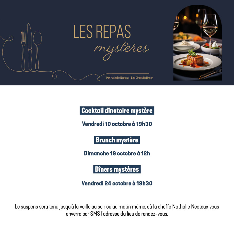 Programme des repas mystères - Saveurs d'octobre