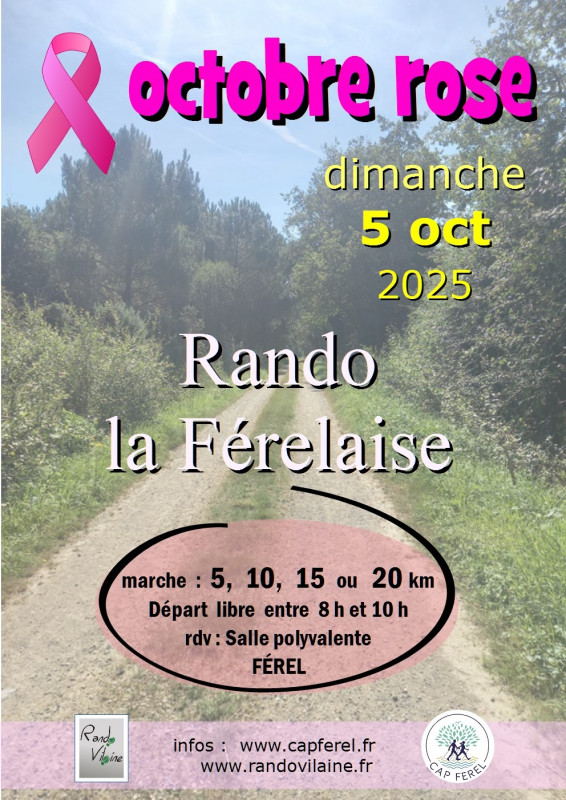Rando La Férélaise : Octobre Rose