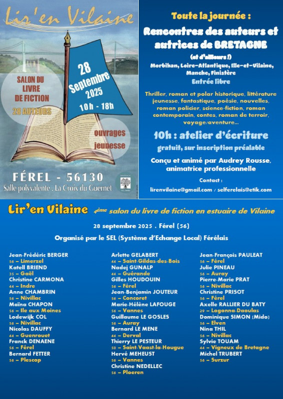 Salon Lir'en vilaine - Programme - Férel