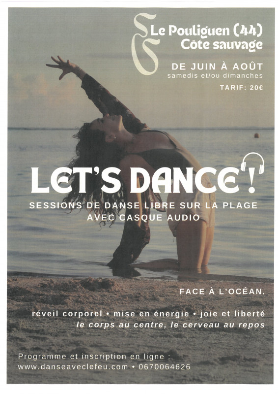 Sessions de danse sur la plage - Danse avec le feu Le Pouliguen