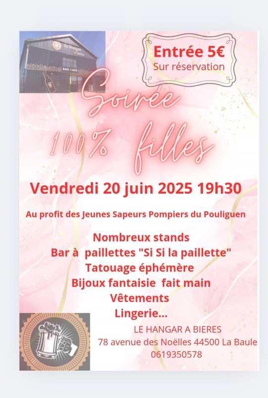 Soirée 100% filles au profit des sapeurs pompiers - La Baule 