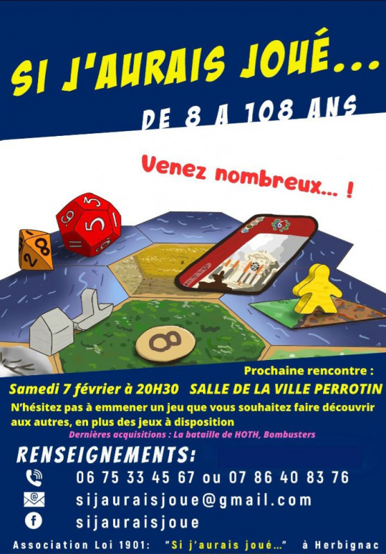 Soirée jeux de société - Herbignac - © SI j'aurais joué... Soirée jeux de société - Herbignac