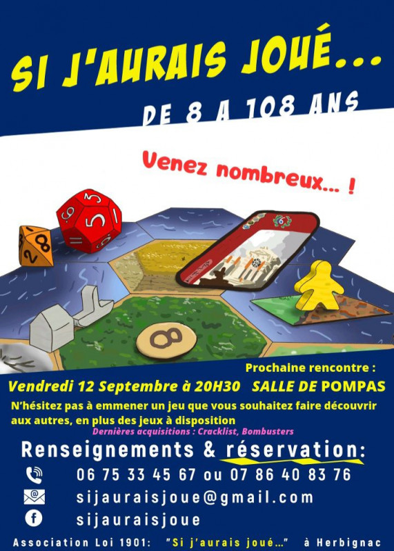 Soirée Jeux de sociétés - Herbignac