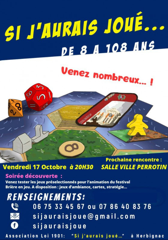 Soirée Jeux de sociétés - Herbignac