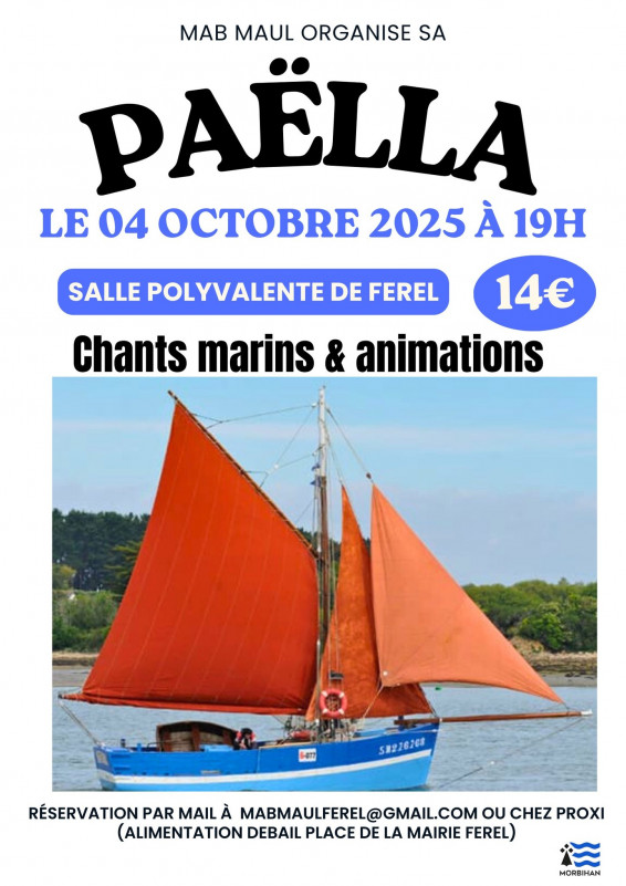 Soirée paëlla et chants de marins - Férel