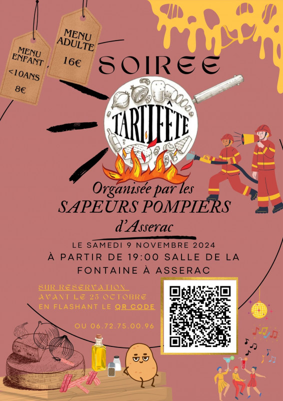 Soirée Tartiflette - Amicale des Sapeurs Pompiers d'Assérac