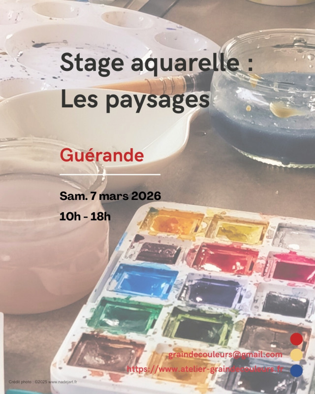 Stage de peinture - Aquarelle et paysages - Guérande Stage de peinture - Aquarelle et paysages - Guérande