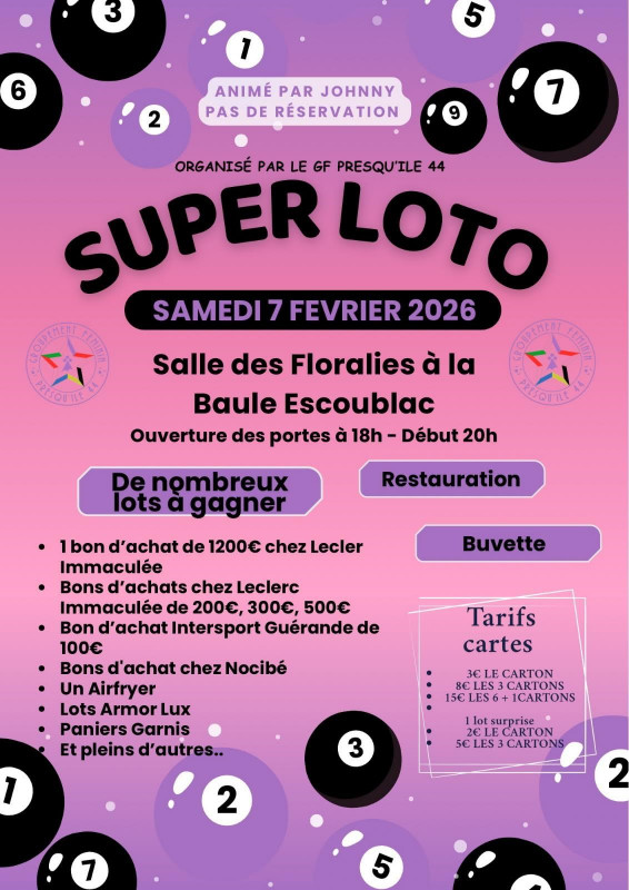 Super loto - La Baule Super loto - La Baule