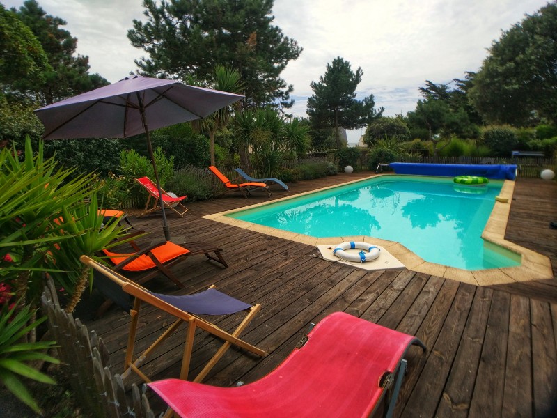 La terrasse et la piscine - Villa Rymorden Le Pouliguen