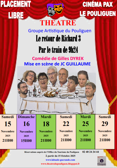 Théâtre - Le retour de Richard 3 par le train de 9h24 - Le Pouliguen