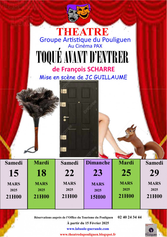 Théâtre : Toqué avant d'entrer GAP - Le Pouliguen 