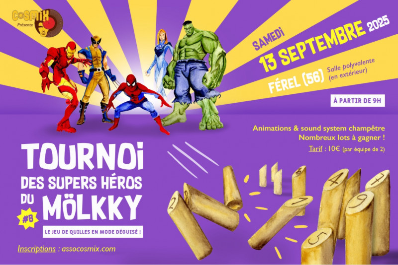 Tournoi des Supers Héros du Mölkky - Férel