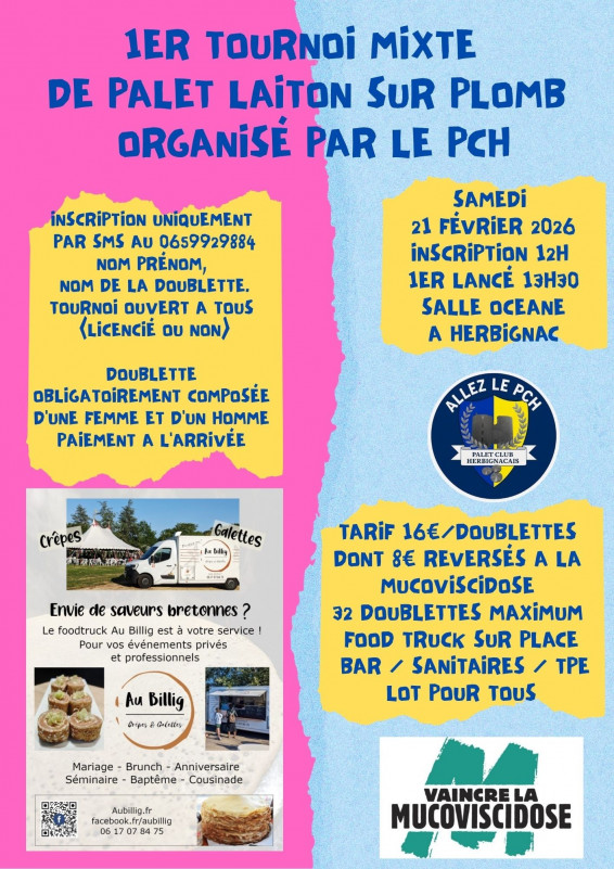 Tournoi mixte de Palet laiton sur plomb - Herbignac