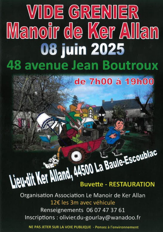Vide grenier au Manoir de Ker Allan - La Baule