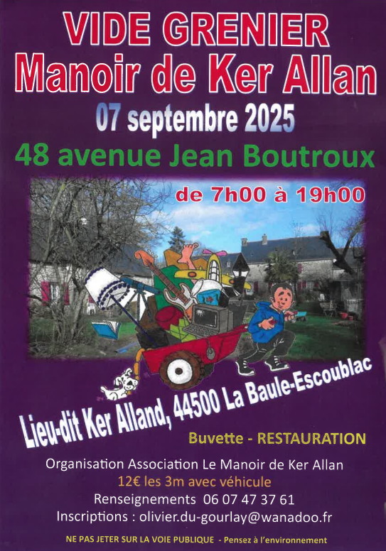 Vide grenier au Manoir de Ker Allan - La Baule
