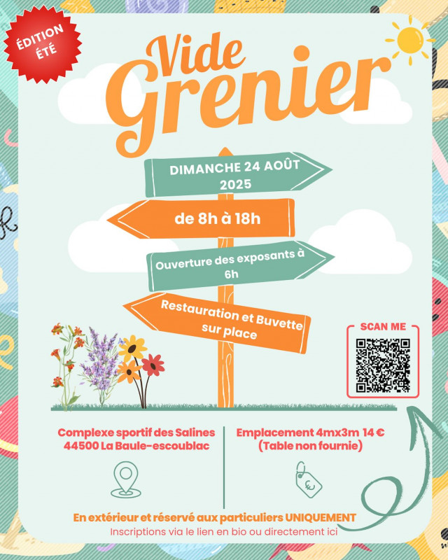  Vide grenier du Rugby Club Baulois - La Baule