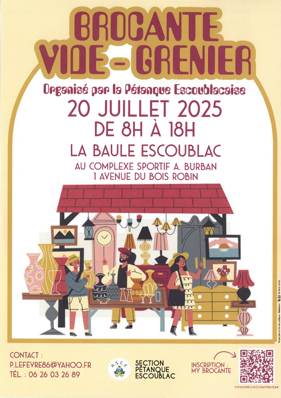 vide-grenier - Pétanque Escoublacaise 2025 - La Baule