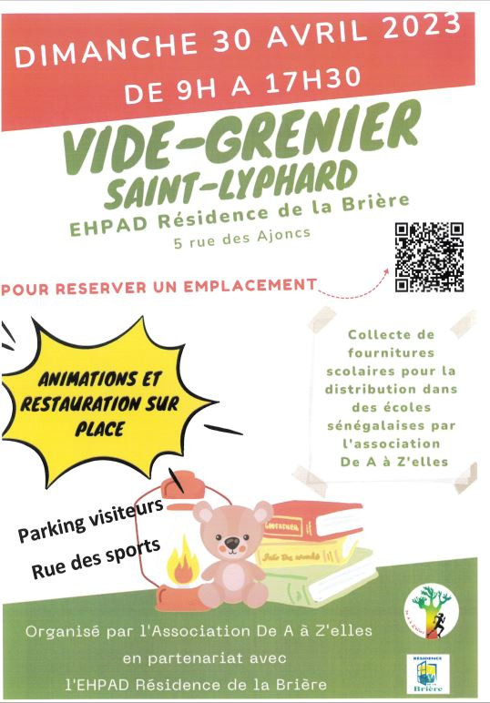 Vide-grenier St Lyphard EHPAD Résidence de la Brière