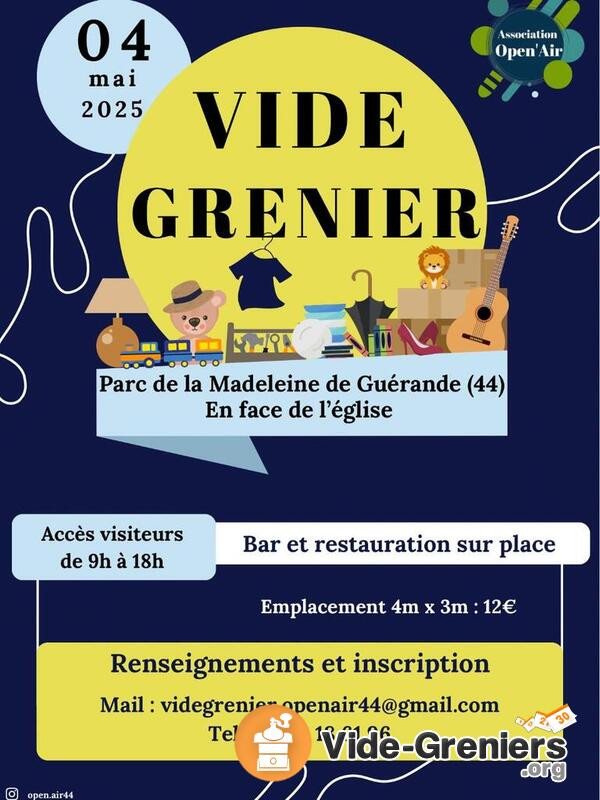 Vide-greniers par l'association Open'Air - Guérande