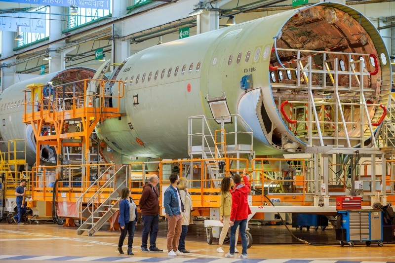 Visite guidée d'Airbus