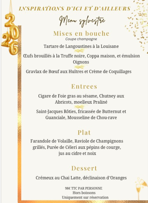 Vos fêtes de fin d'année avec le restaurant Inspirations - Guérande