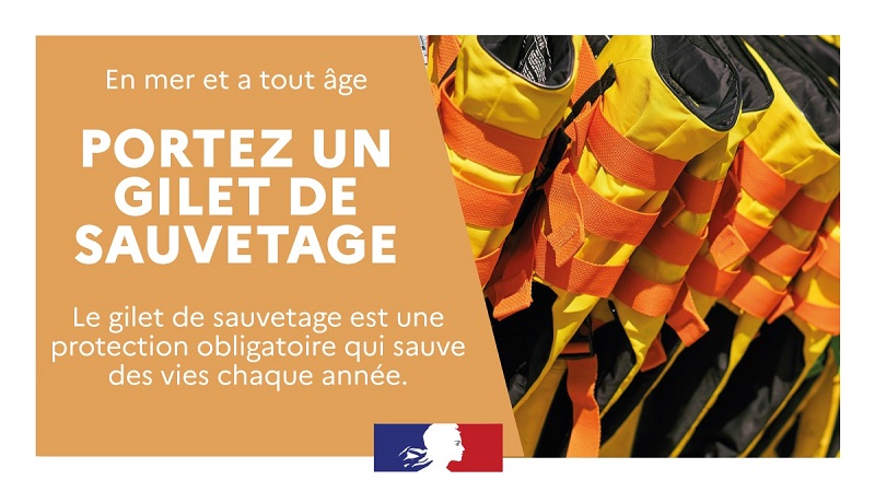 Portez un gilet de sauvetage ! - © Ministère de la mer